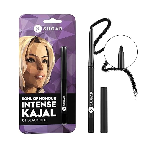 SUGAR Cosmetics Kohl Of Honour Intense Matte Kajal | Waterproof & Smudgeproof | Lasts upto 10hrs | 0.25gm