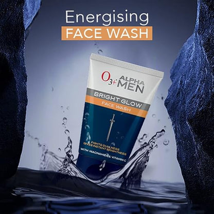 O3+ ALPHA MEN Bright Glow Face Wash