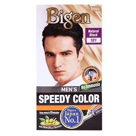 Bigen Men's Speedy Color, Hair Color, 80g-Ammonia Free