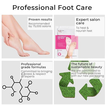 O3+ Pedi Bright Foot Socks Cream Mask