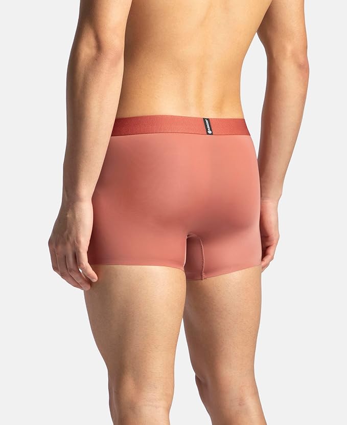 Jockey IC44 Men's Tactouch Microfiber Elastane Stretch Seamfree Bonded Solid Trunk with Internal Breathable Mesh