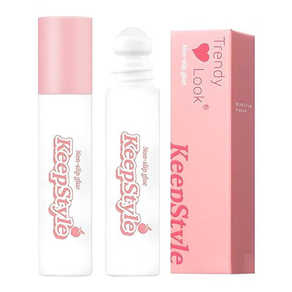 KeepStyle Anti-Slip Roll-On Body Glue | Skin Adhesive for Clothing, Dresses, Bra, & Anti-Exposure Fix | Non-Slip, Gentle & Invisible Hold