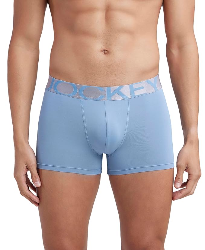 Jockey IC28 Men's Tactel Microfiber Elastane Stretch Solid Trunk with Moisture Move Treatment