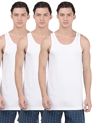 Jockey 8820 Men's Super Combed Cotton Round Neck Slim Fit Sleeveless Vest