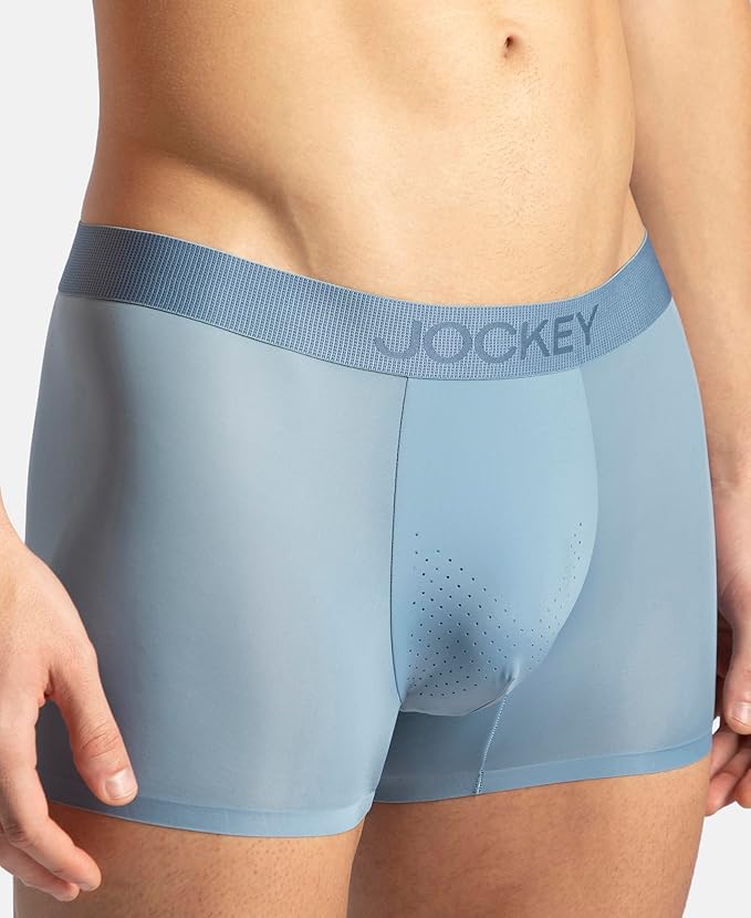 Jockey IC44 Men's Tactouch Microfiber Elastane Stretch Seamfree Bonded Solid Trunk with Internal Breathable Mesh