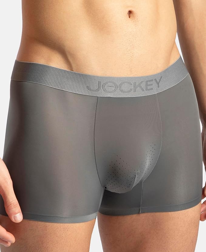 Jockey IC44 Men's Tactouch Microfiber Elastane Stretch Seamfree Bonded Solid Trunk with Internal Breathable Mesh
