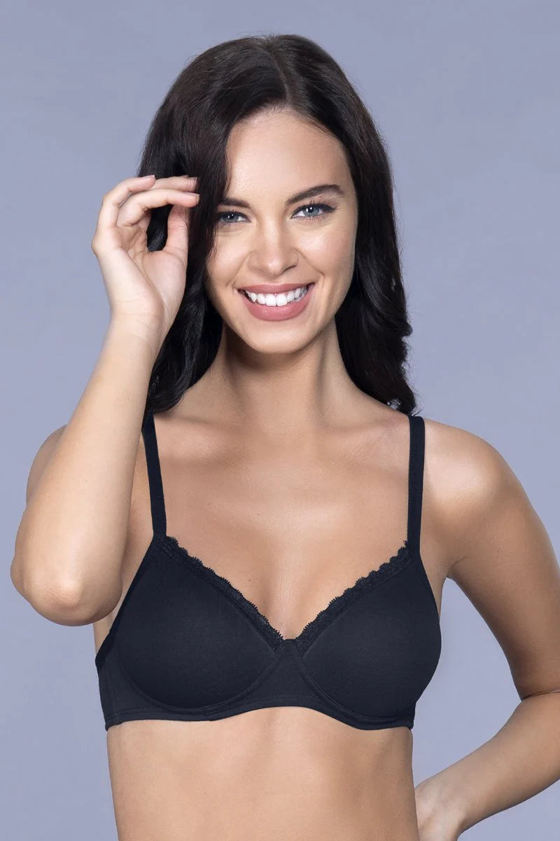 Amante  Cotton Casual Padded Non-wired T-shirt Bra