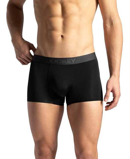 Jockey IC44 Men's Tactouch Microfiber Elastane Stretch Seamfree Bonded Solid Trunk with Internal Breathable Mesh
