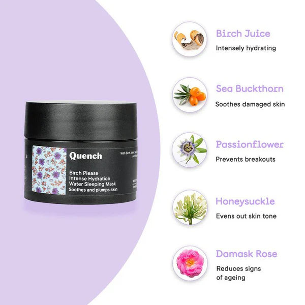Quench Birch Please Intense Hydration Water Sleeping Mask Mini 10ml