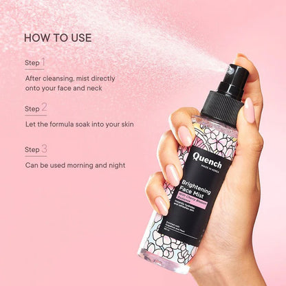 Quench Brightening Face Mist Toner with Cherry Blossom Radiance - 100 ML