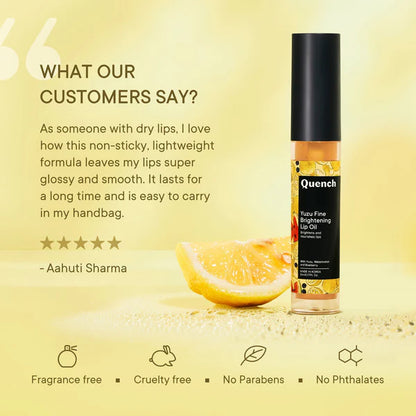 Quench Brightening Lip Oil with Yuzu Vitamin C - 5 ML
