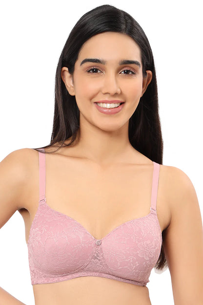 Amante  Floral Romance Non Wired Lightly Padded Non-Wired Full Coverage Bra-10306