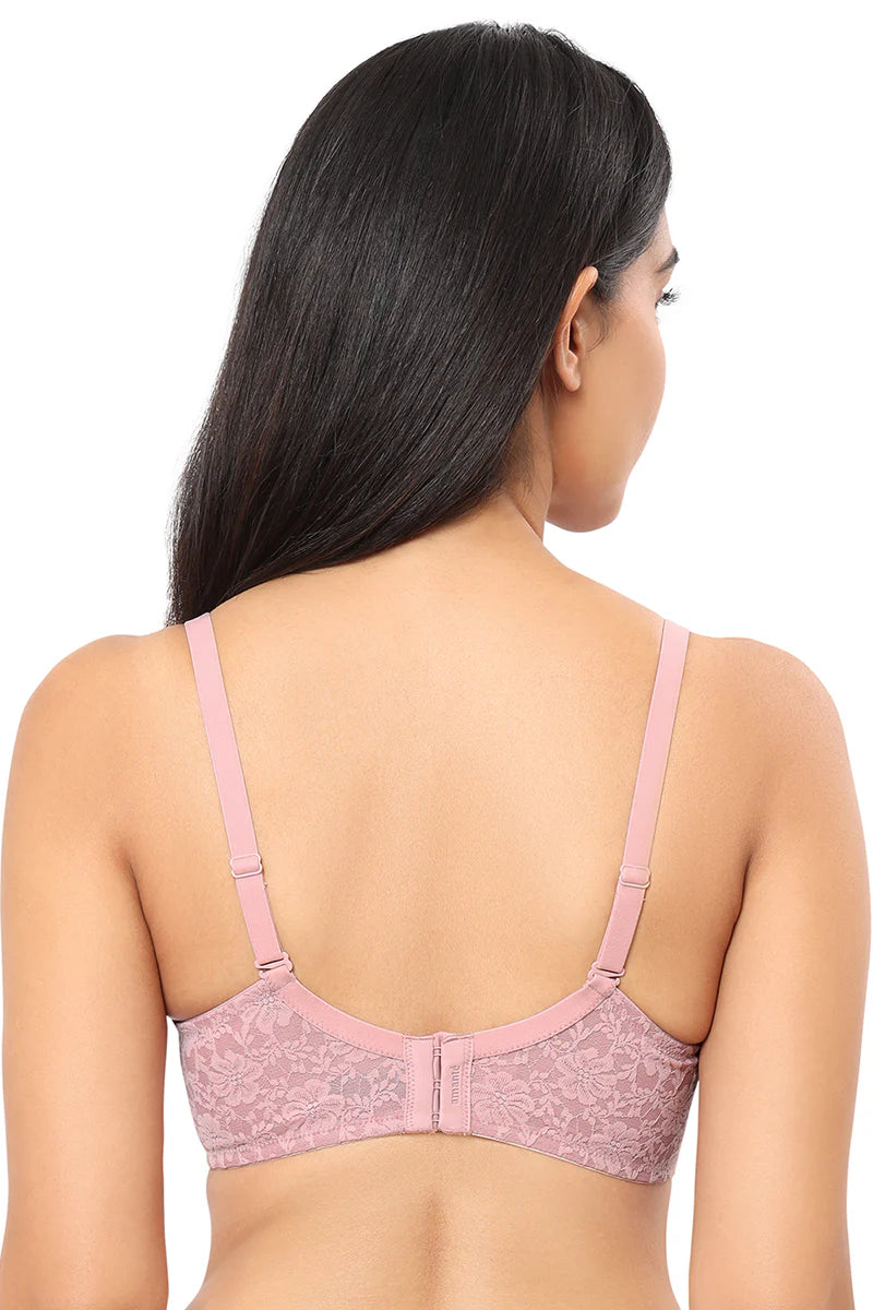 Amante  Floral Romance Non Wired Lightly Padded Non-Wired Full Coverage Bra-10306