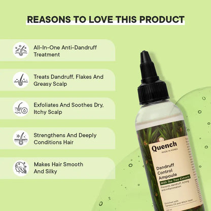 Quench Dandruff Control Ampoule with Tea Tree Extracts - 100 ML
