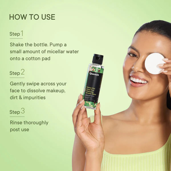 Quench Deep Pore Cleansing Micellar Water with Cica Herb Repair-30ml