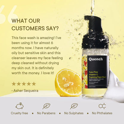 Quench Foaming Face Wash with Yuzu Vitamin C - 100 ML