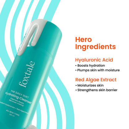 Foxtale Hydrating Face Wash Face Wash That Doubles As A Makeup Remover | 100 ml