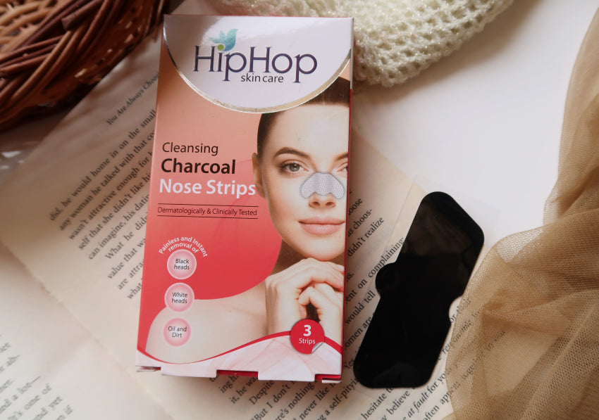Hiphop Skin care Cleansing Charcoal Nose Strips for Women - Blackhead Remover & Pore Cleanser (3 Strips)