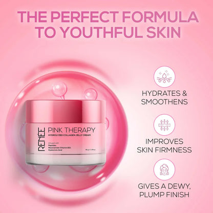 RENEE Pink Therapy Hydrolyzed Collagen Jelly Cream For Anti-Aging & Hydrated Skin