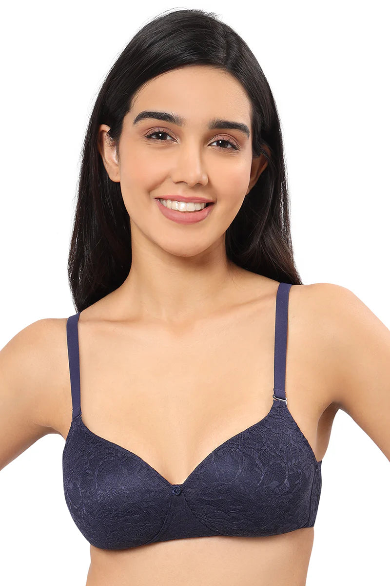 Amante  Floral Romance Non Wired Lightly Padded Non-Wired Full Coverage Bra-10306