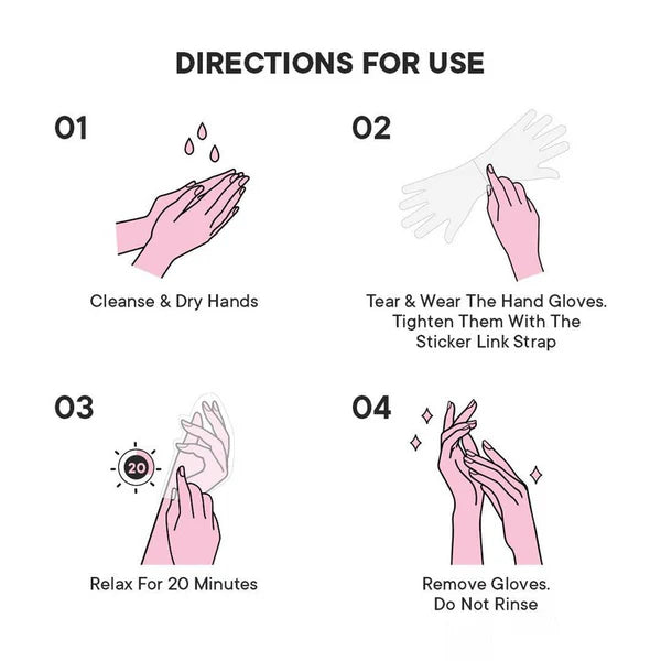 Quench Nourishing Hand Mask with Mon Cherry Radiance