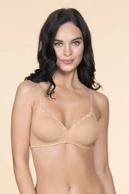 Amante  Cotton Casual Padded Non-wired T-shirt Bra