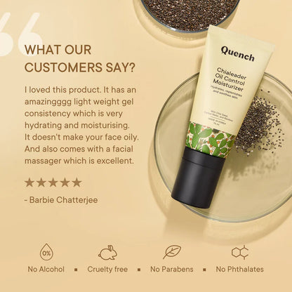 Quench Oil Control Moisturizer with Chia Seeds Omega 3 - 75 ML