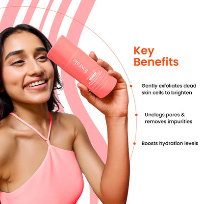 Foxtale Purify & Glow Cleanser + Mask Purifying cleanser doubles as an exfoliating glow facial | 100 ml