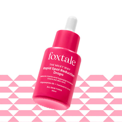 Foxtale Rapid Spot Reduction Drops 3% Tranexamic Acid and Niacinamide to treat pigmentation and dark spots | 30 ml