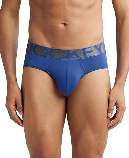 Jockey IC27 Men's Tactel Microfiber Elastane Stretch Solid Brief with Moisture Move Treatment