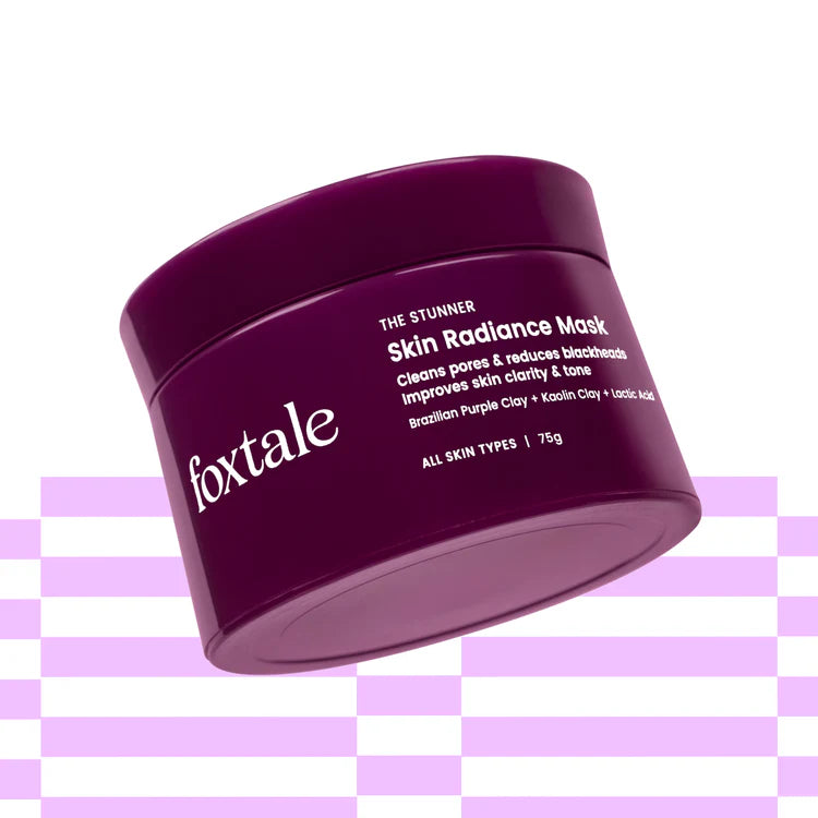 Foxtale Skin Radiance De-Tan Mask Removes tan + Removes blackheads + Brightens skin | 75 ml