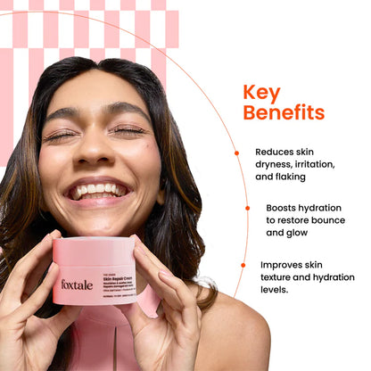 Foxtale Skin Repair Cream Nourishes deeply & repairs damaged skin barrier | 50 g