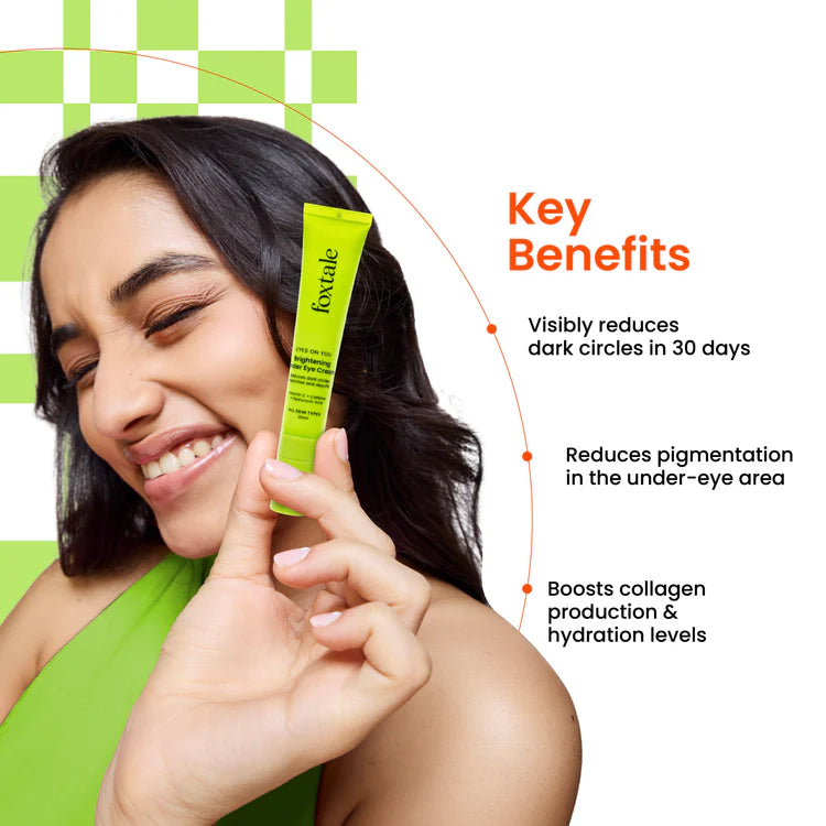 Foxtale Brightening Under Eye Cream A dark circle reducing eye cream that works like a under eye filler | 20 ml