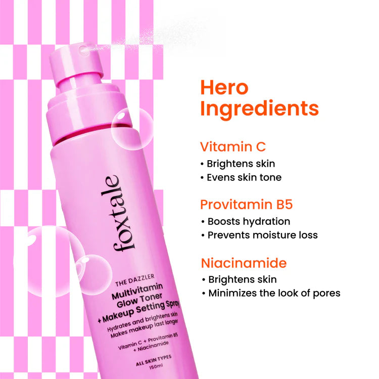 Foxtale Glow Toner + Makeup Setting Spray