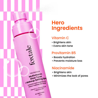 Foxtale Glow Toner + Makeup Setting Spray