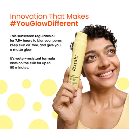 Foxtale SPF 70 Matte Finish Sunscreen for Oily Skin Provides UV protection and brightens skin | 50 ml