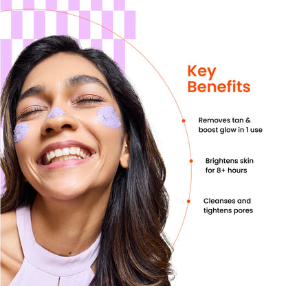 Foxtale Skin Radiance De-Tan Mask Removes tan + Removes blackheads + Brightens skin | 75 ml