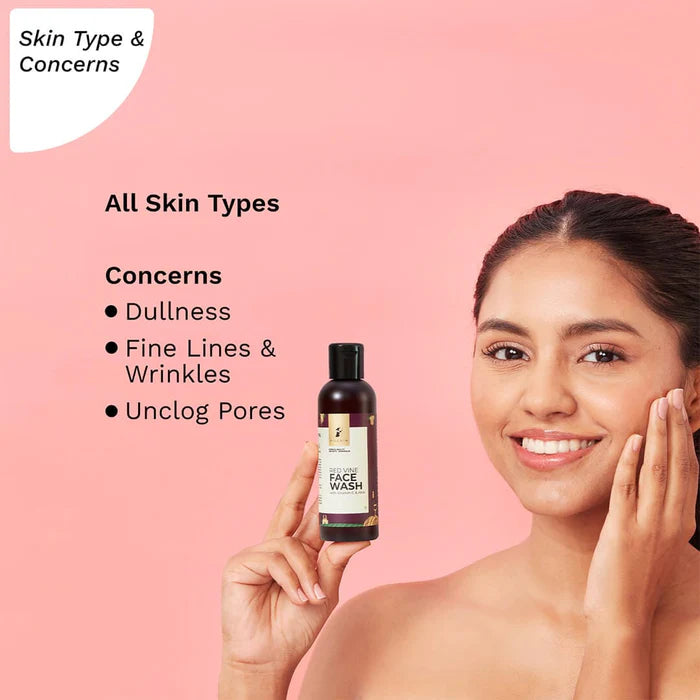 Pilgrim Red Vine Face Wash with Vitamin C & Aloe