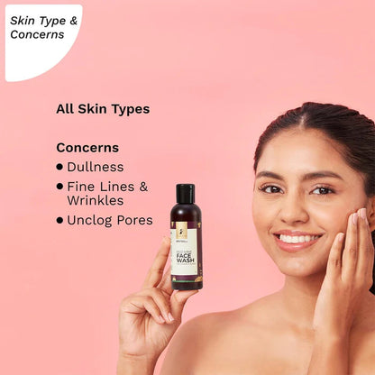 Pilgrim Red Vine Face Wash with Vitamin C & Aloe