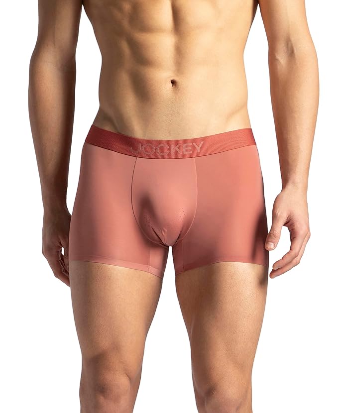 Jockey IC44 Men's Tactouch Microfiber Elastane Stretch Seamfree Bonded Solid Trunk with Internal Breathable Mesh