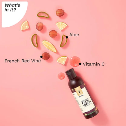 Pilgrim Red Vine Face Wash with Vitamin C & Aloe