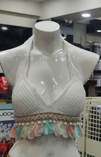 Crochet Bralette Knit Bra
