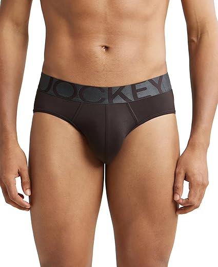 Jockey IC27 Men's Tactel Microfiber Elastane Stretch Solid Brief with Moisture Move Treatment