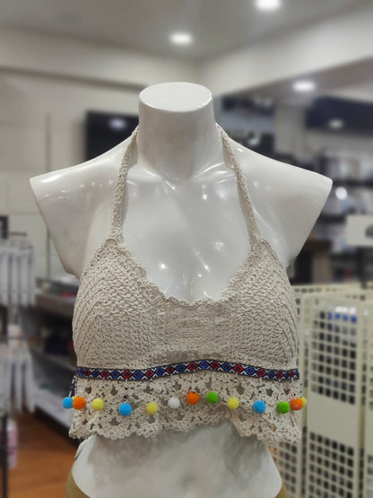 Crochet Bralette Knit Bra