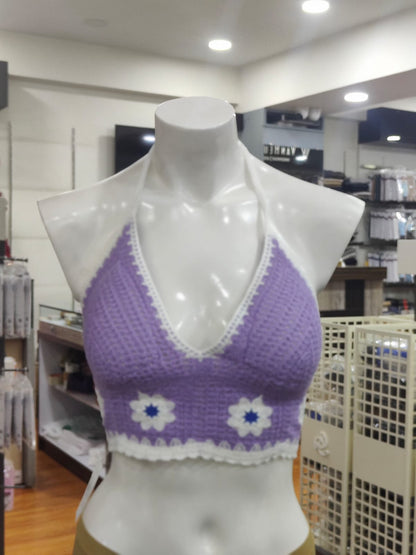 Crochet Bralette Knit Bra