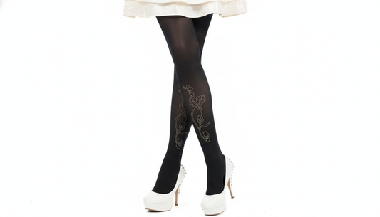 Black Sexy Printed Body Stocking