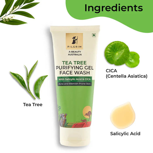 Pilgrim Tea Tree Purifying Gel Face Wash