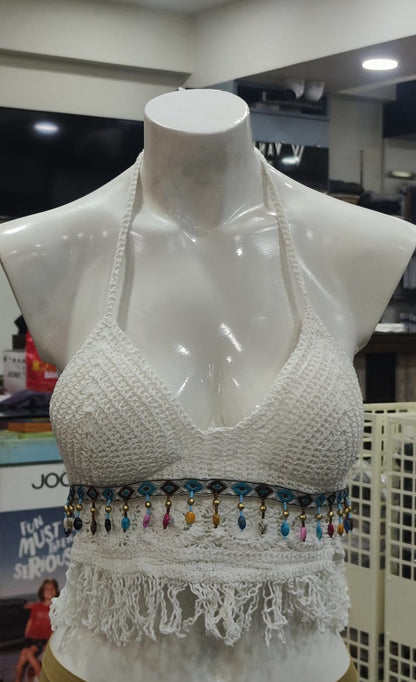 Crochet Bralette Knit Bra